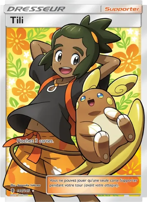 Carte Pokémon Tili 144/145, extension Gardiens Ascendants