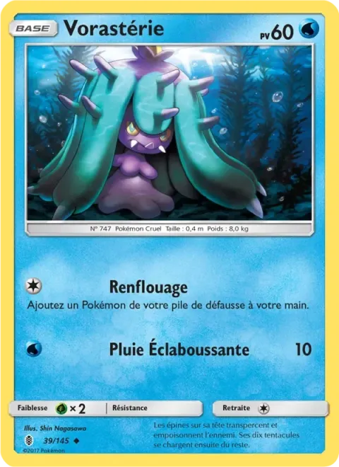 Carte Pokémon Vorastérie 039/145, extension Gardiens Ascendants