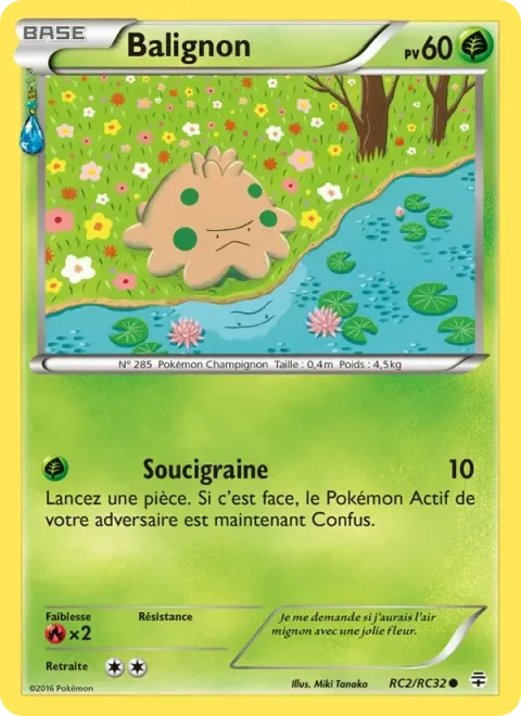 Carte Pokémon Balignon RC2/RC32, extension Générations