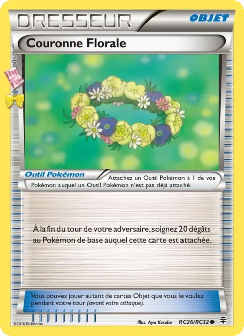 Carte Pokémon Couronne Florale RC26/RC32, extension Générations