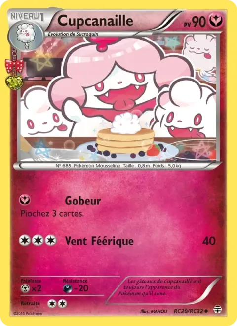 Carte Pokémon Cupcanaille RC20/RC32, extension Générations