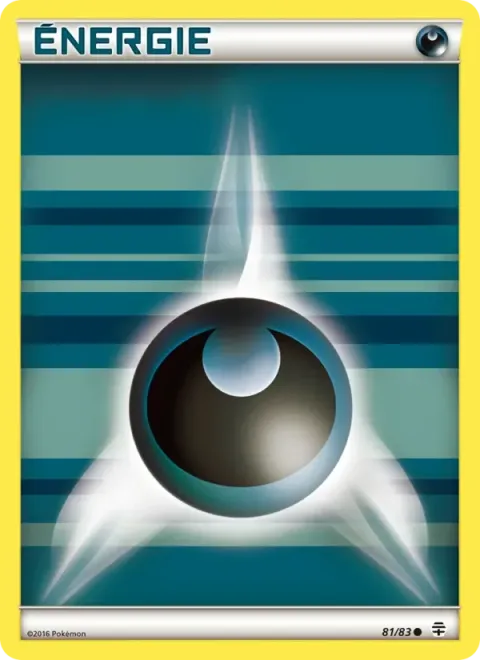 Carte Pokémon Énergie Obscurité de base 081/083, extension Générations