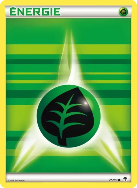Carte Pokémon Énergie Plante de base 075/083, extension Générations