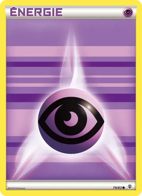 Carte Pokémon Énergie Psy de base 079/083, extension Générations