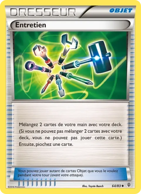 Carte Pokémon Entretien 064/083, extension Générations