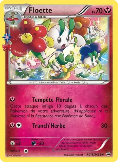 Carte Pokémon Floette RC18/RC32, extension Générations