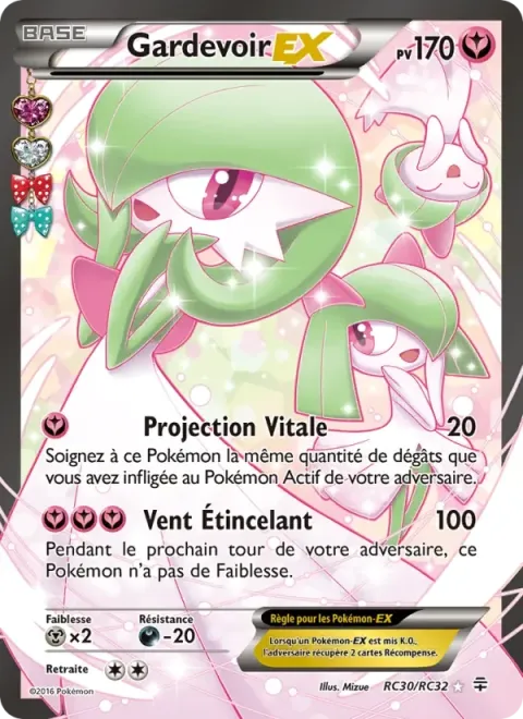Carte Pokémon Gardevoir-EX RC30/RC32, extension Générations