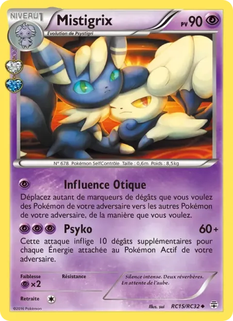 Carte Pokémon Mistigrix RC15/RC32, extension Générations