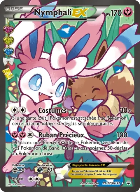 Carte Pokémon Nymphali-EX RC32/RC32, extension Générations