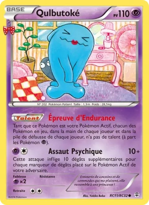 Carte Pokémon Qulbutoké RC11/RC32, extension Générations