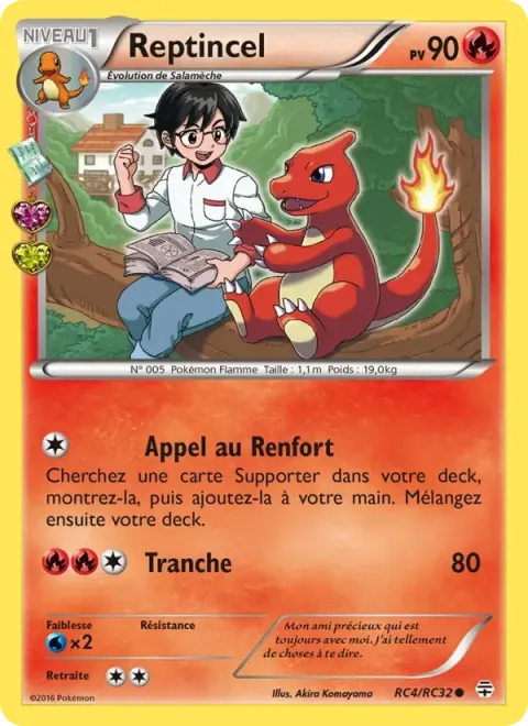 Carte Pokémon Reptincel RC4/RC32, extension Générations