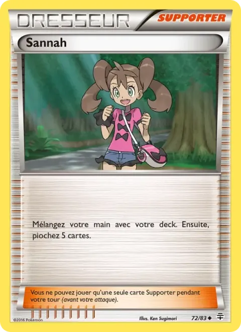 Carte Pokémon Sannah 072/083, extension Générations