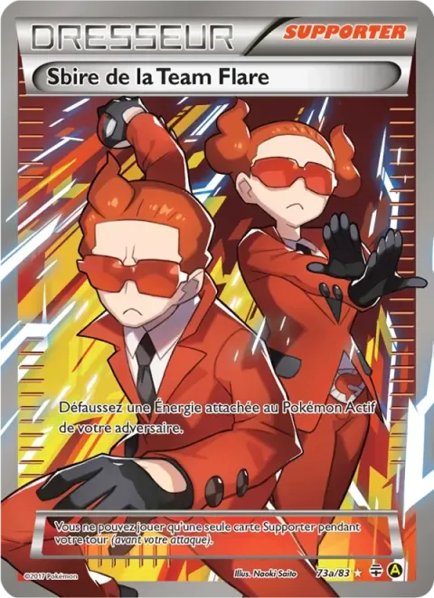 Carte Pokémon Sbire de la Team Flare 73A/083, extension Générations