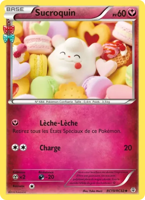 Carte Pokémon Sucroquin RC19/RC32, extension Générations