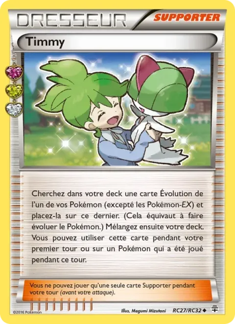 Carte Pokémon Timmy RC27/RC32, extension Générations