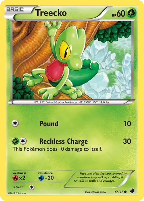 Carte Pokémon Arcko 006/116, extension Glaciation Plasma