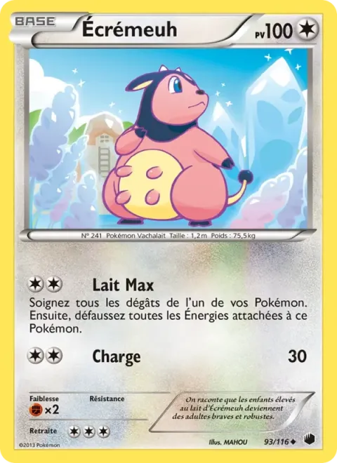 Carte Pokémon Écrémeuh 093/116, extension Glaciation Plasma