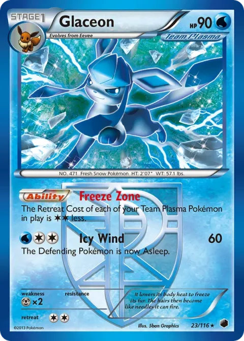 Carte Pokémon Givrali 023/116, extension Glaciation Plasma