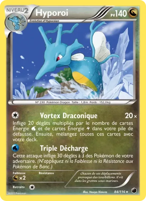 Carte Pokémon Hyporoi 084/116, extension Glaciation Plasma