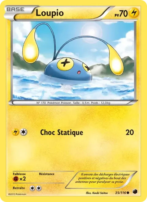 Carte Pokémon Loupio 035/116, extension Glaciation Plasma