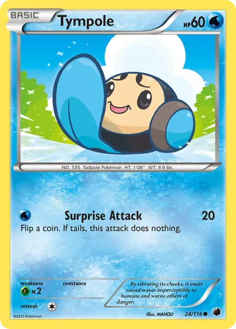 Carte Pokémon Tritonde 024/116, extension Glaciation Plasma
