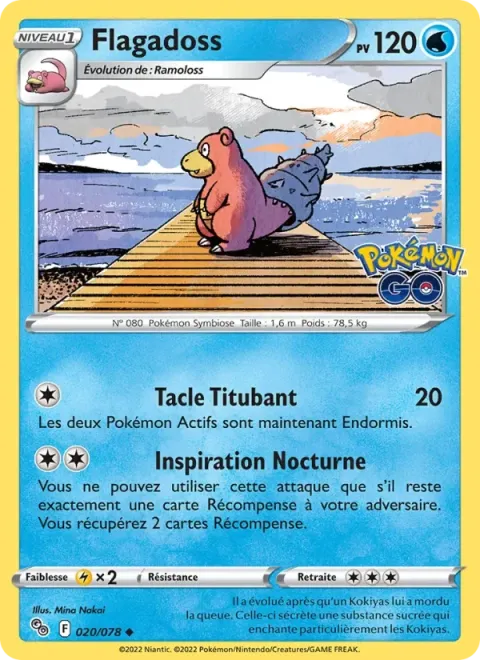 Carte Pokémon Flagadoss 020/078, extension Pokémon GO