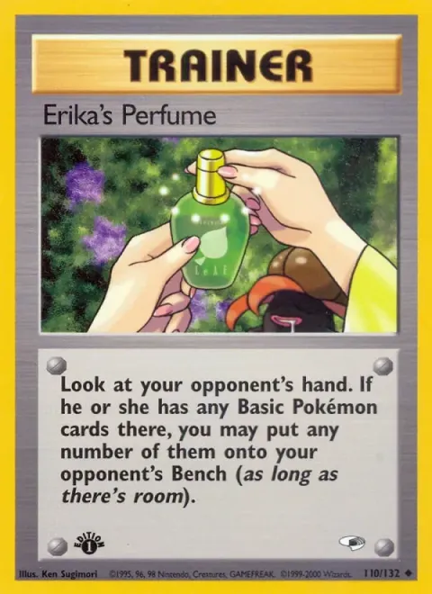 Carte Pokémon Erika’s Perfume 110/132, extension Gym Heroes (sortie anglaise)