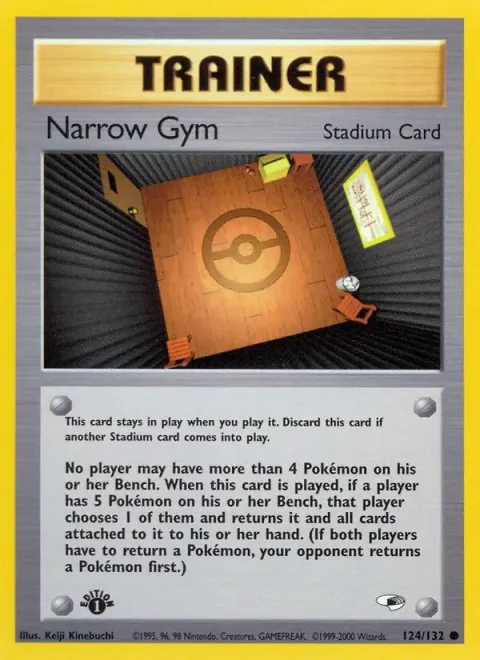 Carte Pokémon Narrow Gym 124/132, extension Gym Heroes (sortie anglaise)