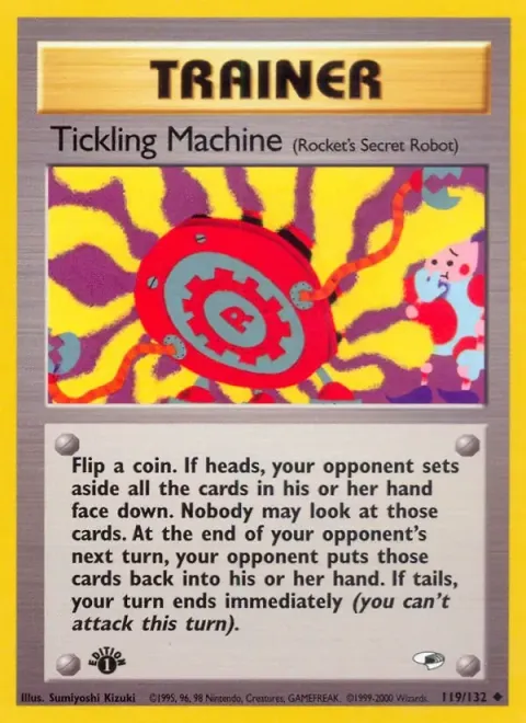 Carte Pokémon Tickling Machine 119/132, extension Gym Heroes (sortie anglaise)