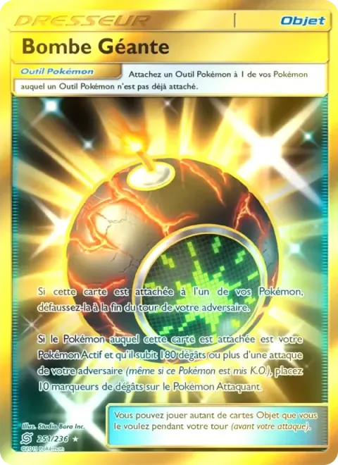 Carte Pokémon Bombe Géante 251/236, extension Harmonie des Esprits