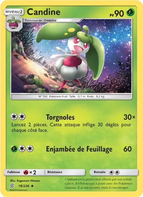 Carte Pokémon Candine 018/236, extension Harmonie des Esprits