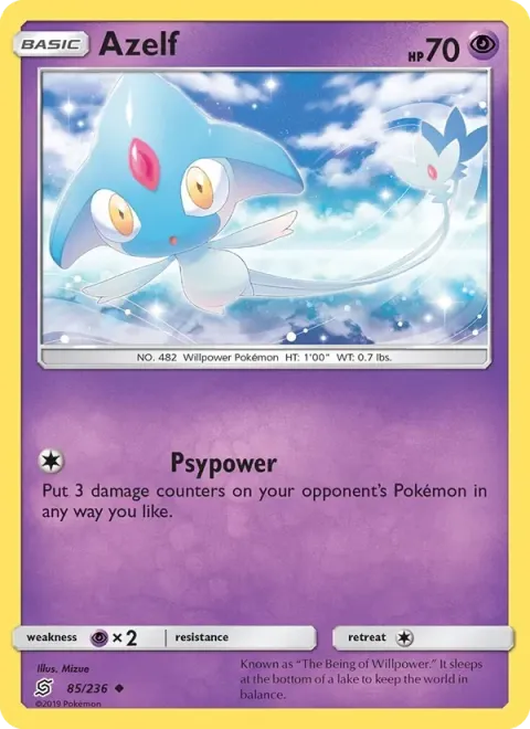 Carte Pokémon Créfadet 085/236, extension Harmonie des Esprits