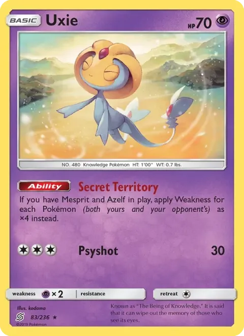 Carte Pokémon Créhelf 083/236, extension Harmonie des Esprits