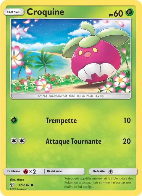 Carte Pokémon Croquine 017/236, extension Harmonie des Esprits