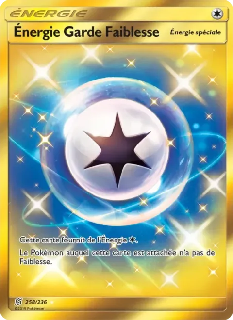 Carte Pokémon Énergie Garde Faiblesse 258/236, extension Harmonie des Esprits