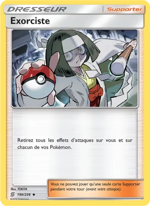 Carte Pokémon Exorciste 190/236, extension Harmonie des Esprits