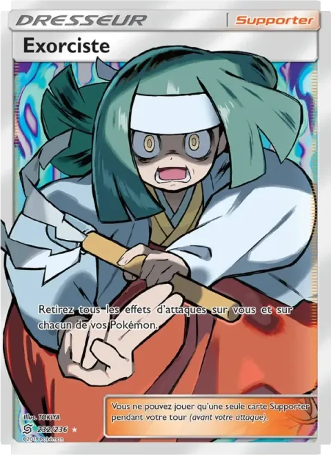 Carte Pokémon Exorciste 232/236, extension Harmonie des Esprits