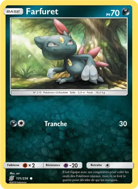 Carte Pokémon Farfuret 131/236, extension Harmonie des Esprits
