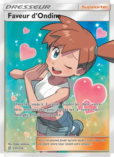 Carte Pokémon Faveur d’Ondine 235/236, extension Harmonie des Esprits