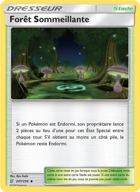 Carte Pokémon Forêt Sommeillante 207/236, extension Harmonie des Esprits