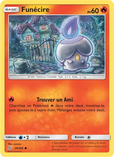Carte Pokémon Funécire 028/236, extension Harmonie des Esprits