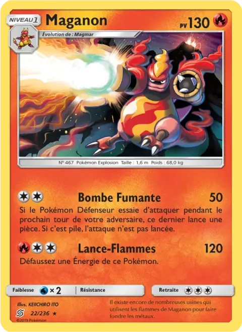 Carte Pokémon Maganon 022/236, extension Harmonie des Esprits