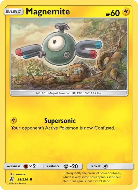 Carte Pokémon Magnéti 058/236, extension Harmonie des Esprits