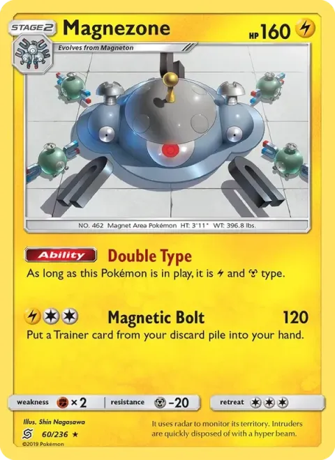 Carte Pokémon Magnézone 060/236, extension Harmonie des Esprits