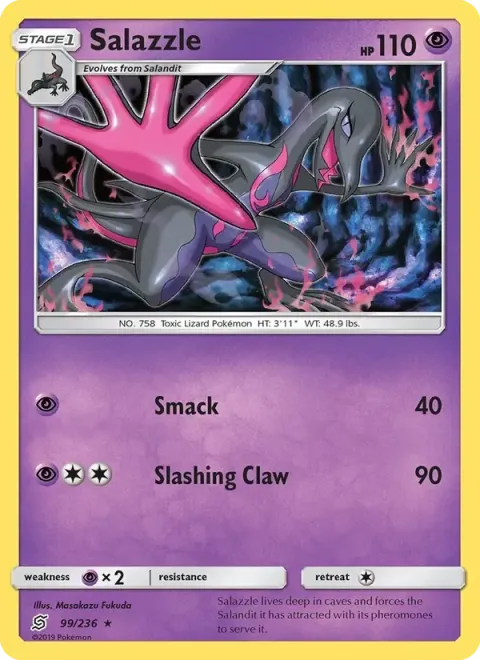 Carte Pokémon Malamandre 099/236, extension Harmonie des Esprits