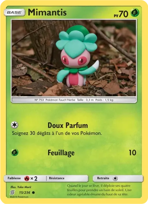 Carte Pokémon Mimantis 015/236, extension Harmonie des Esprits