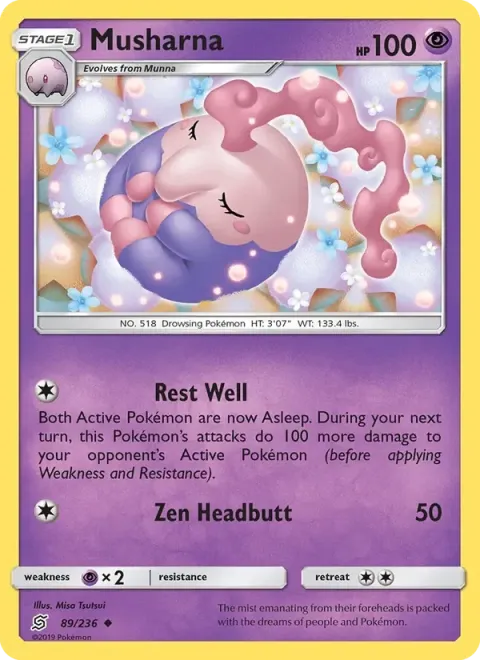 Carte Pokémon Mushana 089/236, extension Harmonie des Esprits