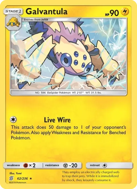 Carte Pokémon Mygavolt 062/236, extension Harmonie des Esprits