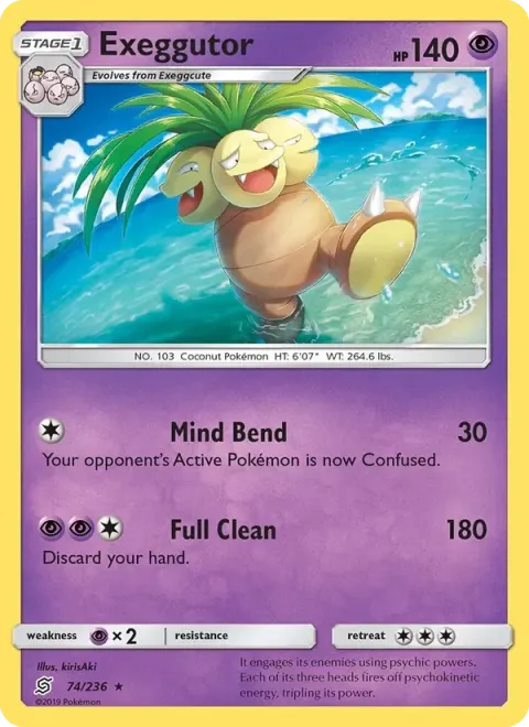 Carte Pokémon Noadkoko 074/236, extension Harmonie des Esprits