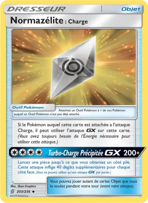 Carte Pokémon Normazélite : Charge 203/236, extension Harmonie des Esprits